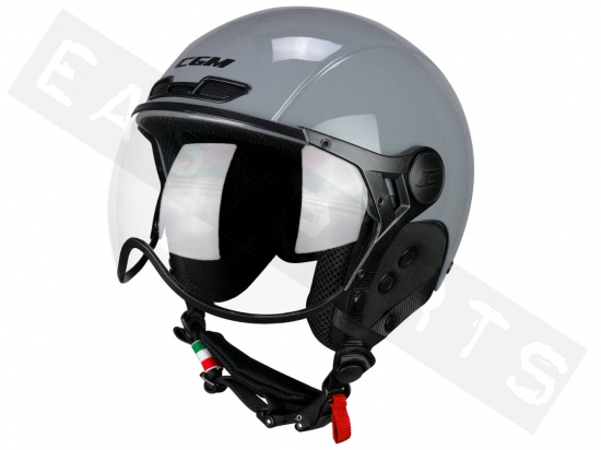 Helmet E-Bike CGM 801A EBI MONO matt grey (shaped visor)